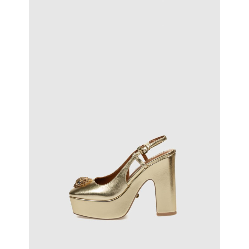 ZAPATO KURT GEIGER BELGRAVIA PLATFORM SLING ORO