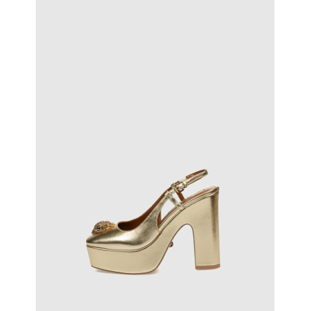 ZAPATO KURT GEIGER BELGRAVIA PLATFORM SLING ORO