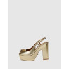 ZAPATO KURT GEIGER BELGRAVIA PLATFORM SLING ORO