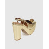 ZAPATO KURT GEIGER BELGRAVIA PLATFORM SLING ORO