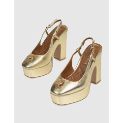 ZAPATO KURT GEIGER BELGRAVIA PLATFORM SLING ORO