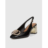 ZAPATO KURT GEIGER CHELSEA BLOCK SLINGBACK  NEGRO
