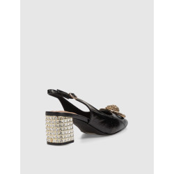 ZAPATO KURT GEIGER CHELSEA BLOCK SLINGBACK  NEGRO