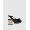 ZAPATO KURT GEIGER CHELSEA BLOCK SLINGBACK  NEGRO
