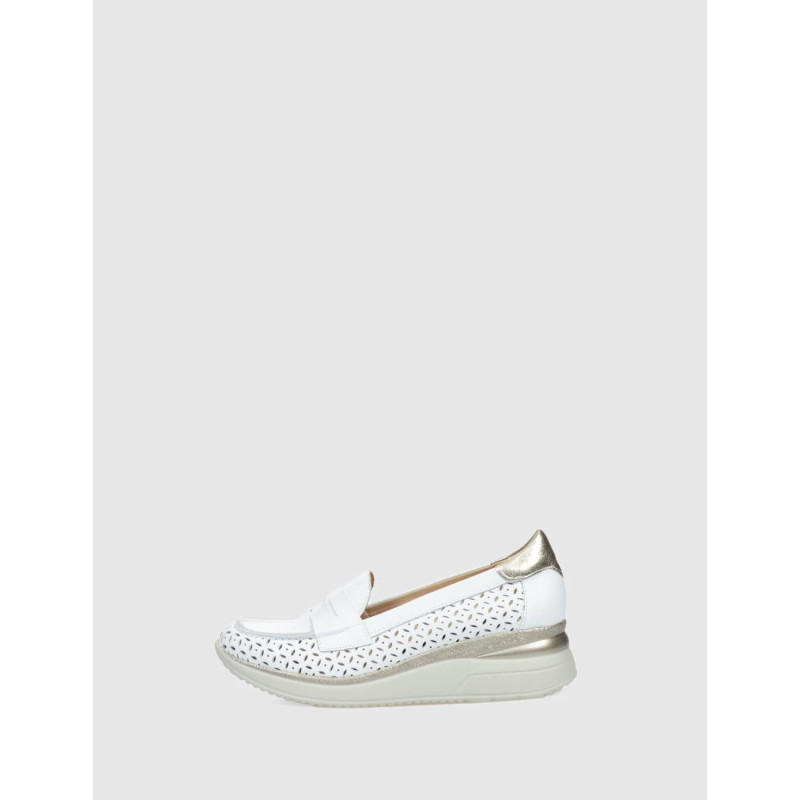 MOCASÍN PITILLOS 5661 BLANCO