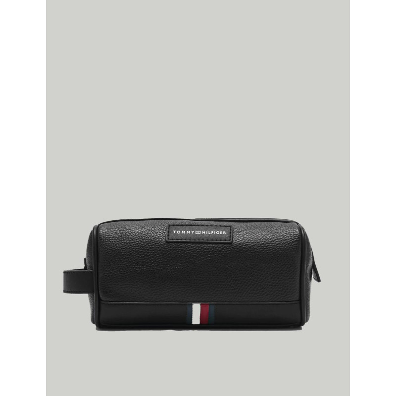NECESER TOMMY HILFIGER TH BUSINESS PU WASHBAG NEGRO