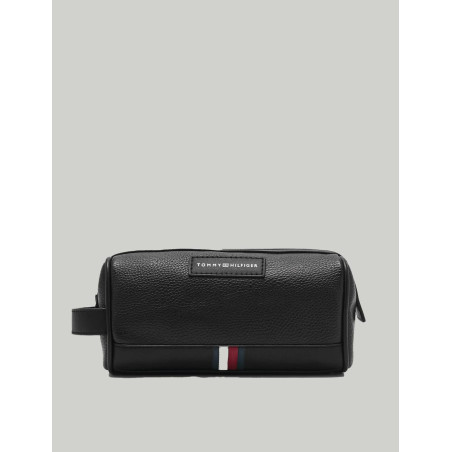 NECESER TOMMY HILFIGER TH BUSINESS PU WASHBAG NEGRO
