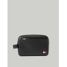 NECESER TOMMY HILFIGER TJM HERITAGE LEATHER WASHBAG NEGRO