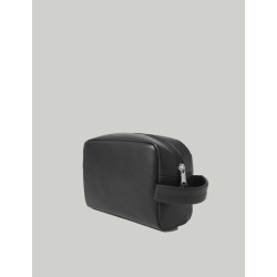 NECESER TOMMY HILFIGER TJM HERITAGE LEATHER WASHBAG NEGRO